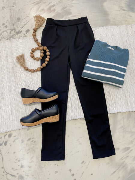Solid Black Pants