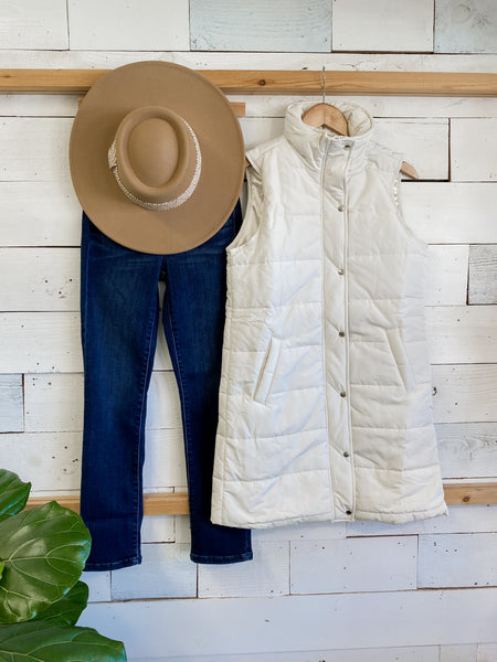 Michelle Mae Harlow Vest in Ivory