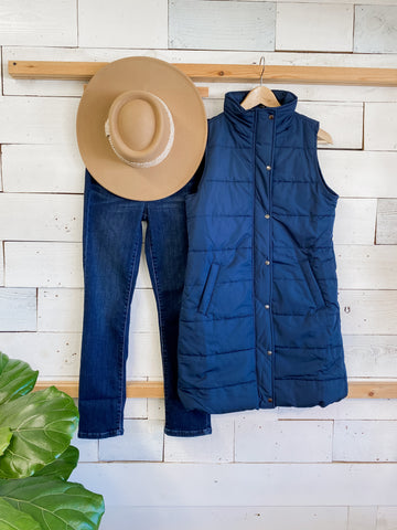Michelle Mae Harlow Vest in Navy