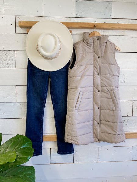 Michelle Mae Harlow Vest in Latte