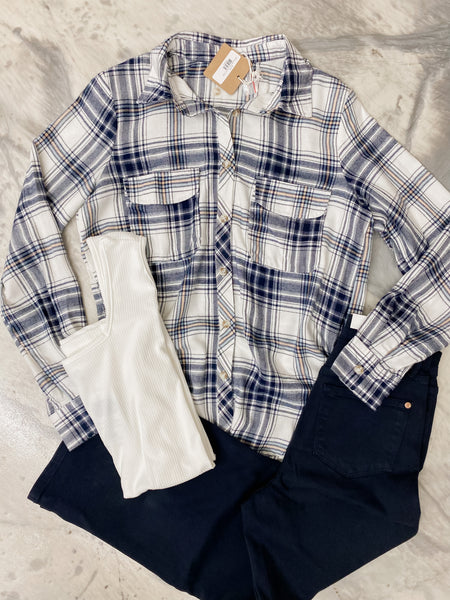 Save me Sailor Navy Flannel