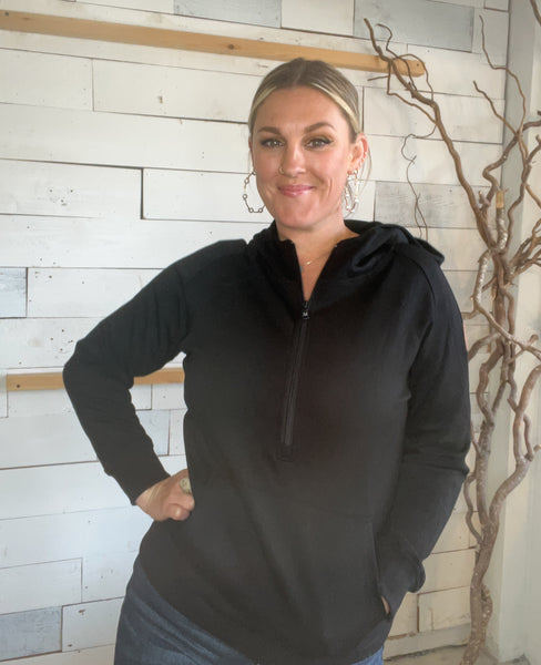 Michelle Mae Scuba HalfZip Black