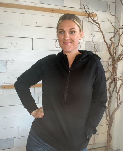 Michelle Mae Scuba HalfZip Black