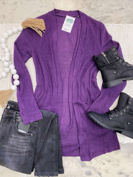 Bonnie Waffle Fall Cardigan