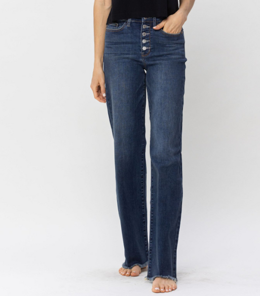 Judy Blue HW Buttons Wide