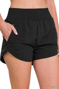 Zippered Pocket Active Shorts