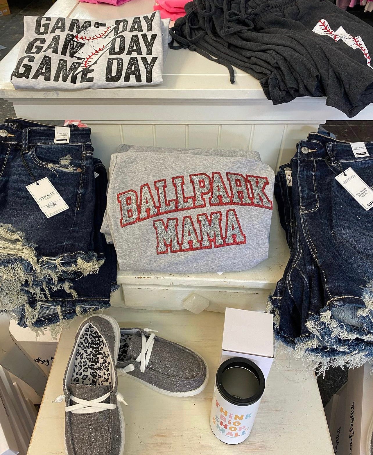 Ballpark Mama Glitter Tank