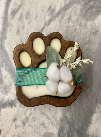 Blushing Poodle Paw Print