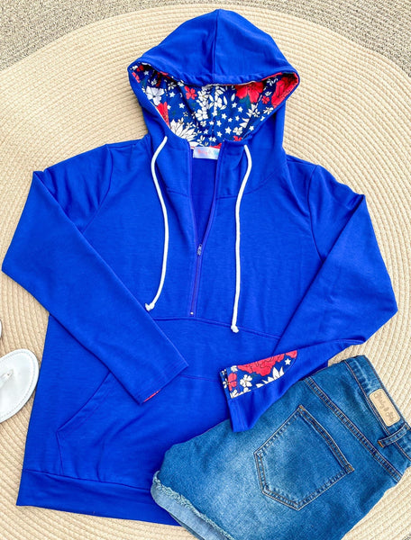 Audre Patriotic Half Zip