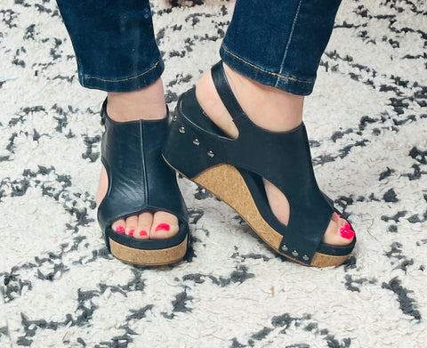 Carly Wedge in Black