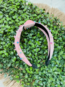 Pink Pearl Headband