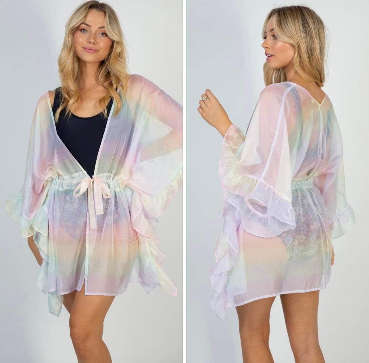 Rainbow Roads Kimono