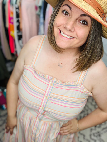 Simply Southern Button Stripes Dress