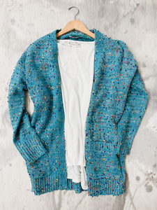 Confetti Cardigan in Teal