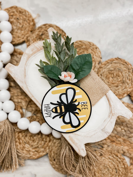 Blushing Poodle Bee Happy Dough Bowl