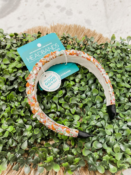 Headbands of Hope: All That Glitters Teal & Orange