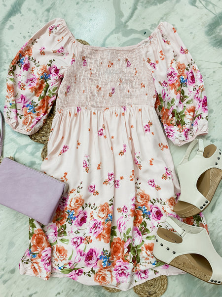 Pretty in Pink Smocked Dress