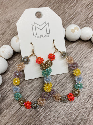 Flora Earrings- Light Multi