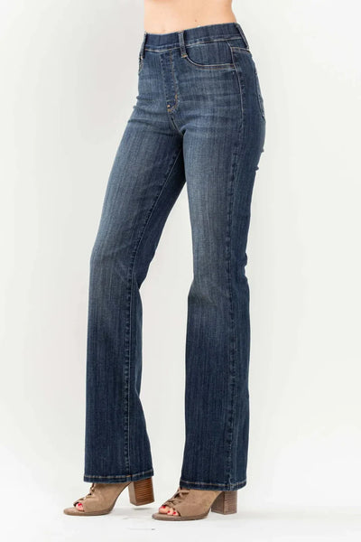 Judy Blue HW Vintage Pull On Slim Boot