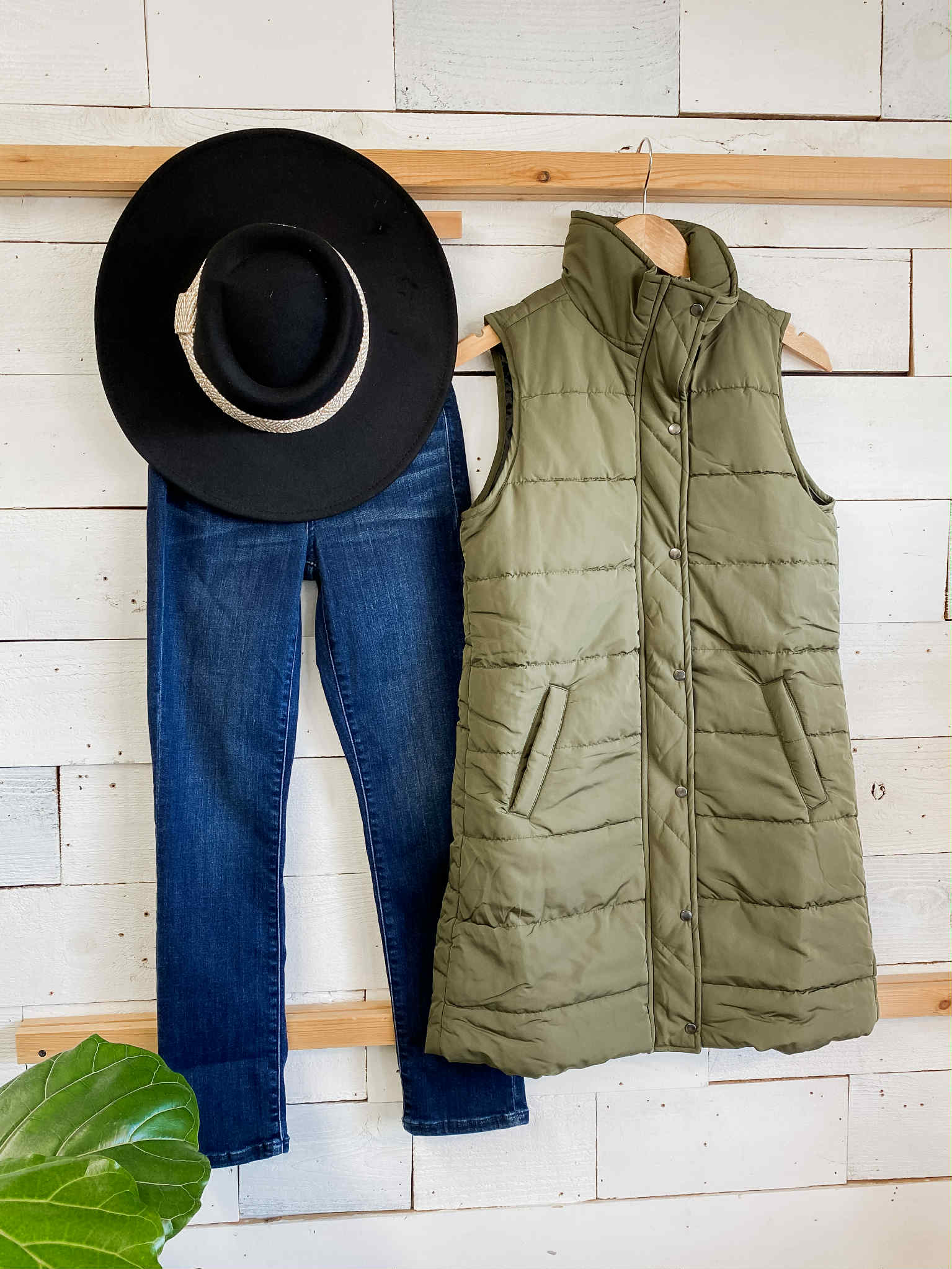 Michelle Mae Harlow Vest in Army Green