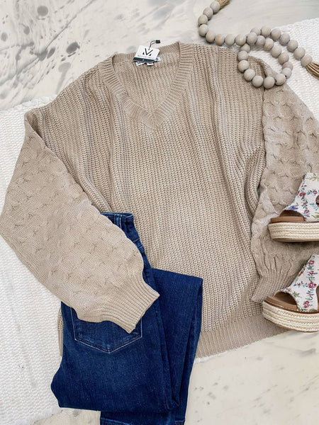 Michelle Mae Talina Textured Sweater