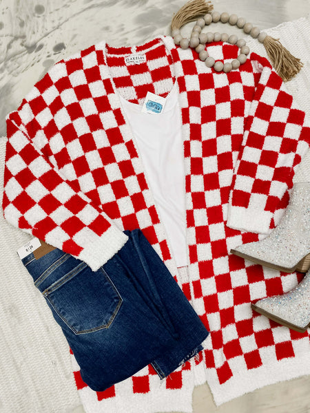 Checker Cloud Cardigan
