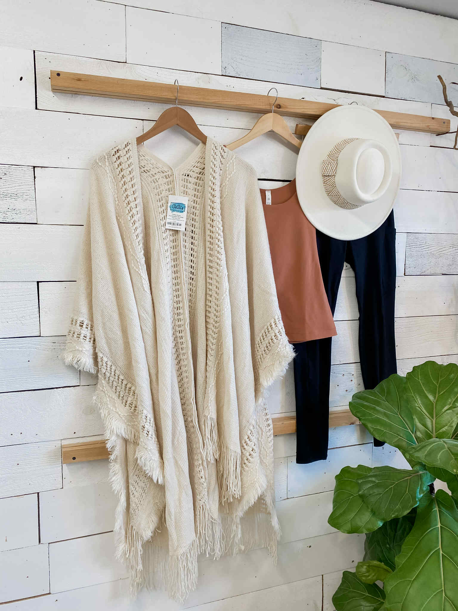 Bohemian Ruana in Beige