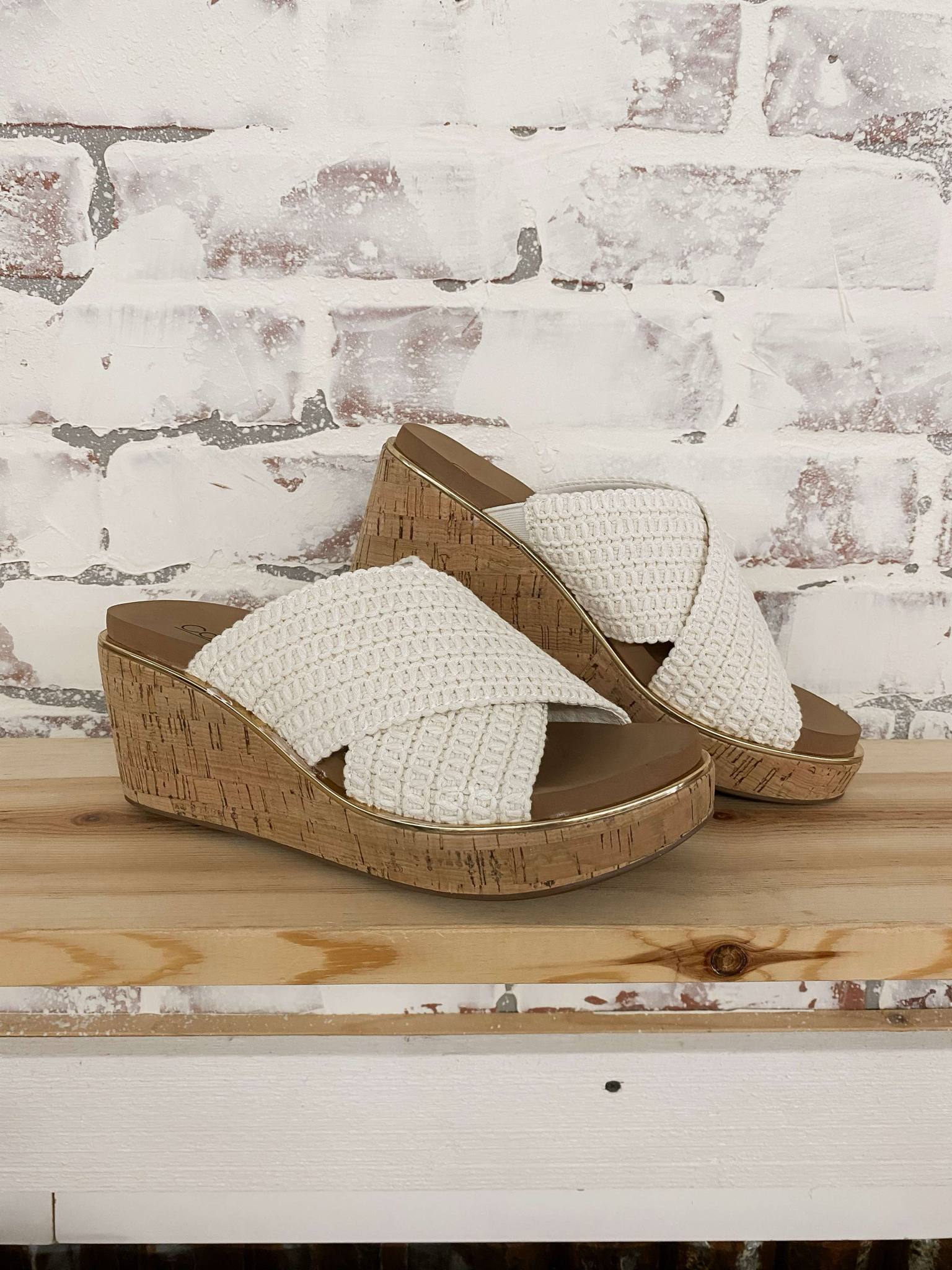 Peace Out Ivory Sandal