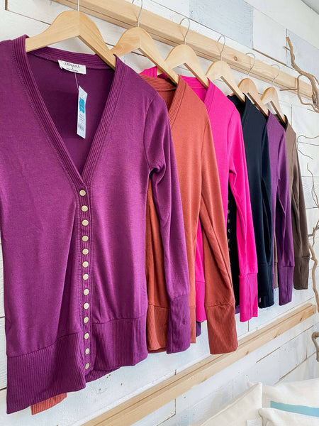 Basic Button Cardigan Fall Edition