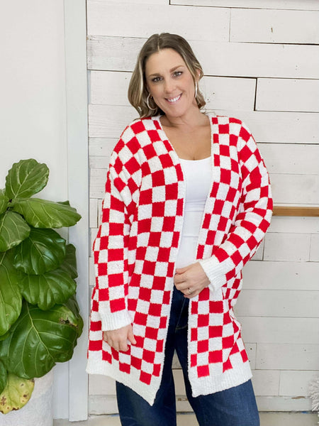 Checker Cloud Cardigan