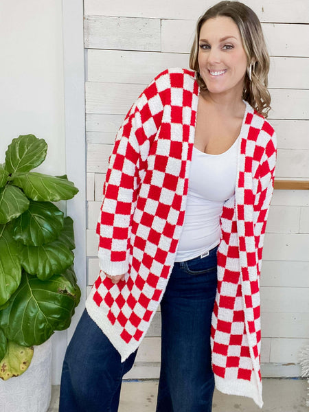Checker Cloud Cardigan