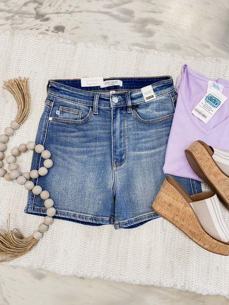 Judy Blue HW Slim Short