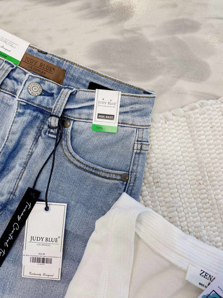 Judy Blue Long Inseam HW Tummy Control Bootcut