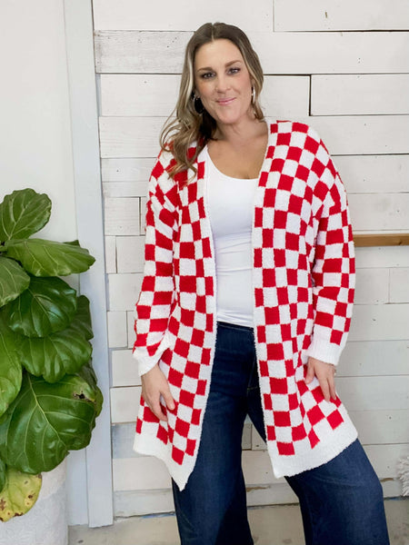 Checker Cloud Cardigan