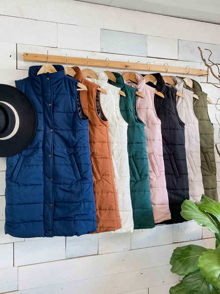Michelle Mae Harlow Vest in Hunter Green