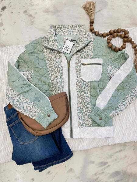 Ampersand Ave Patch Me Pretty Bomber Jacket