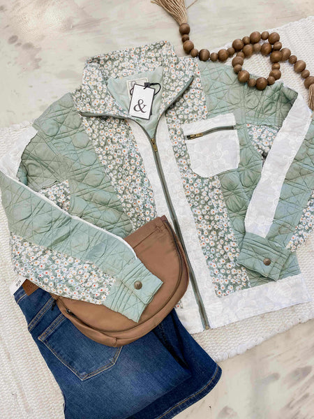 Ampersand Ave Patch Me Pretty Bomber Jacket