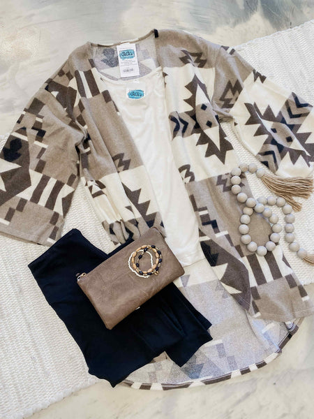 Cardigan Aztec Print