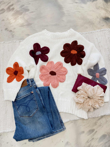 Fancy Floral Sweater