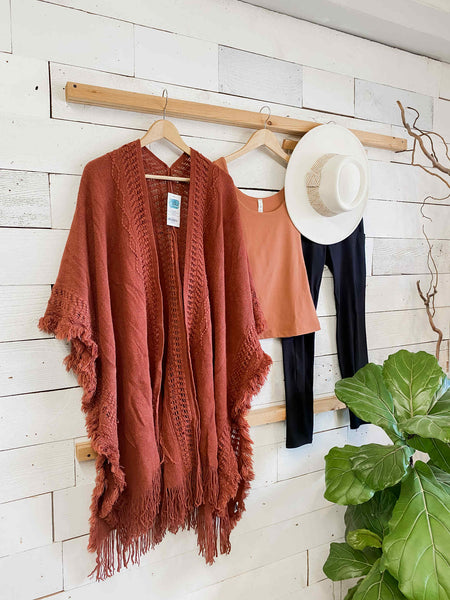 Bohemian Ruana in Rust