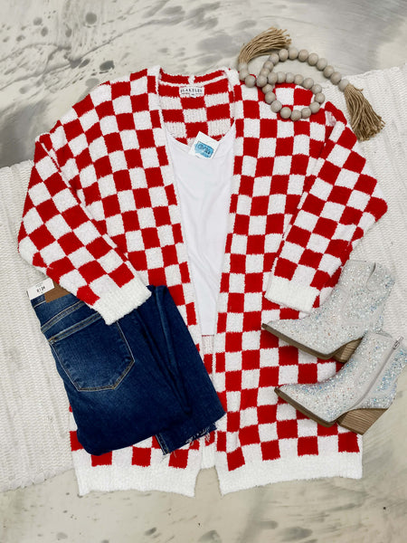 Checker Cloud Cardigan