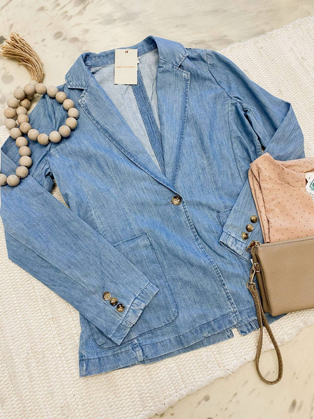 Chambray Blazer