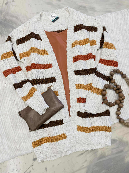 Michelle Mae Fall Stripe Cardigan