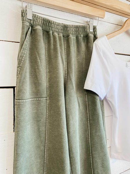 Acid Wash French Terry Sweatpants