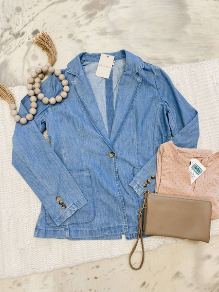 Chambray Blazer