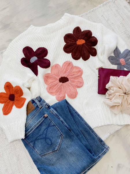 Fancy Floral Sweater
