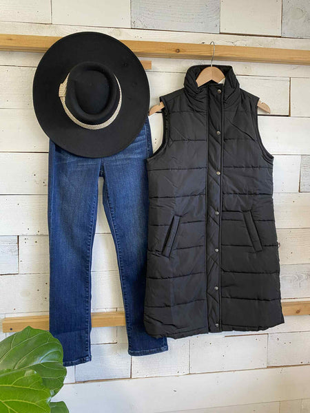 Michelle Mae Harlow Vest in Black