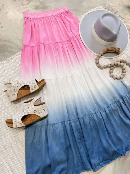 Ombre Maxi Skirt