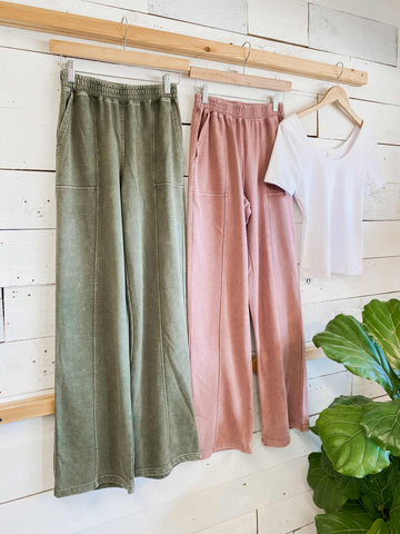 Acid Wash French Terry Sweatpants
