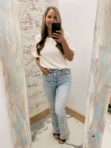 Judy Blue Long Inseam HW Tummy Control Bootcut